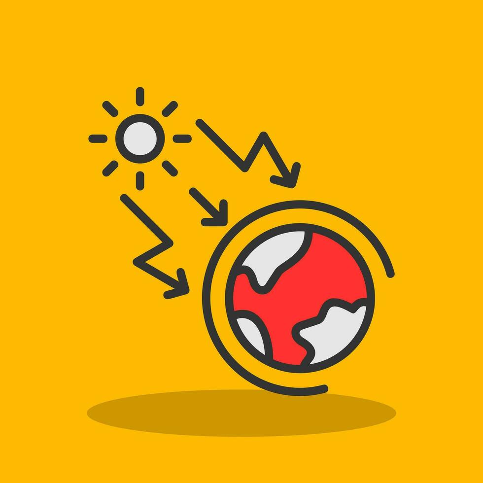 Greenhouse effect Vector Icon Design