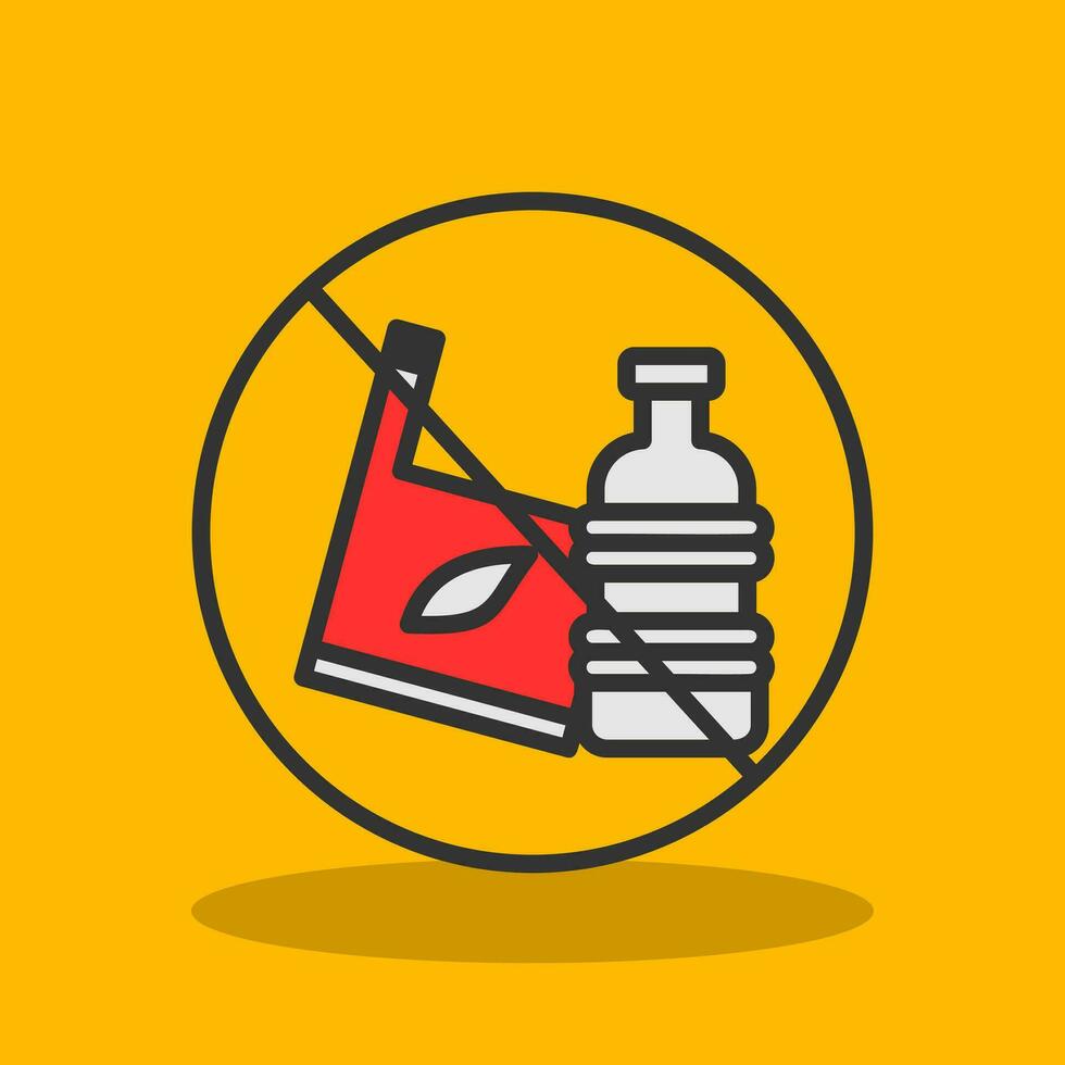 No plastic Vector Icon Design