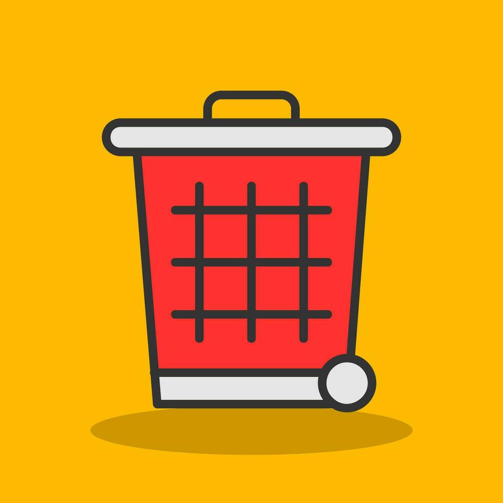 Trash can Vector Icon Design