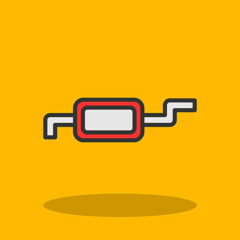 Muffler Vector Icon Design