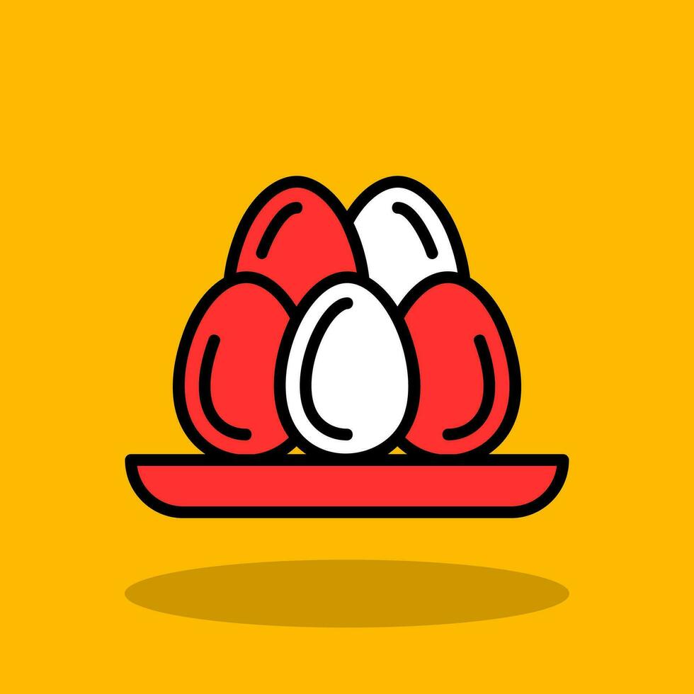 diseño de icono de vector de huevos