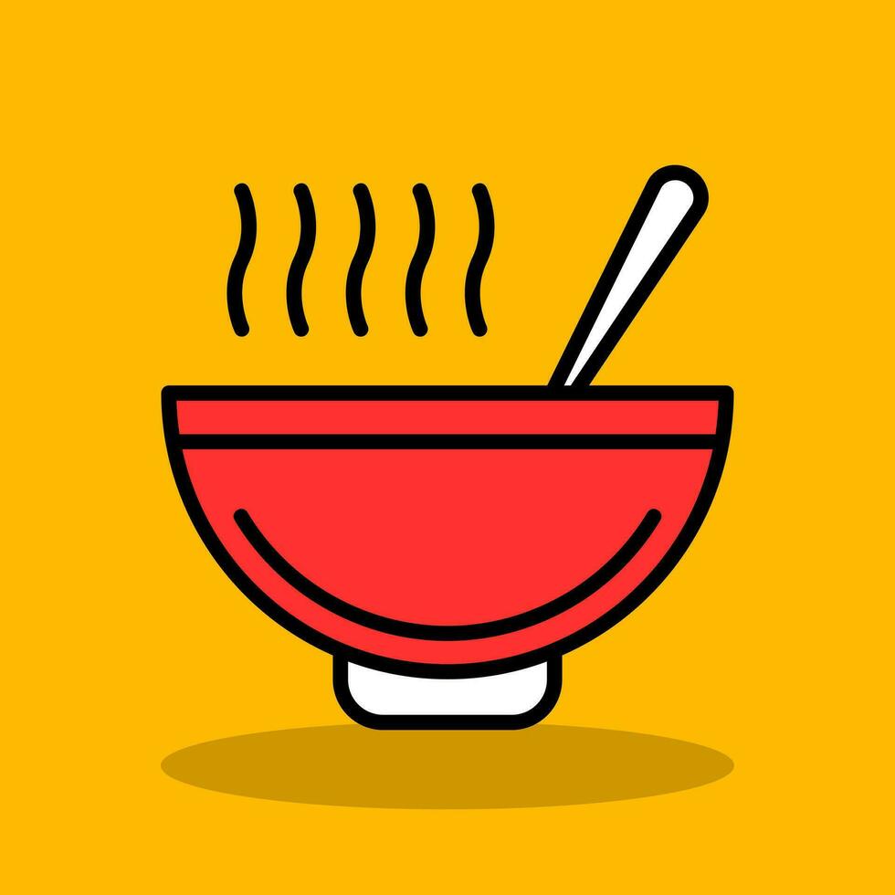 diseño de icono de vector de sopa