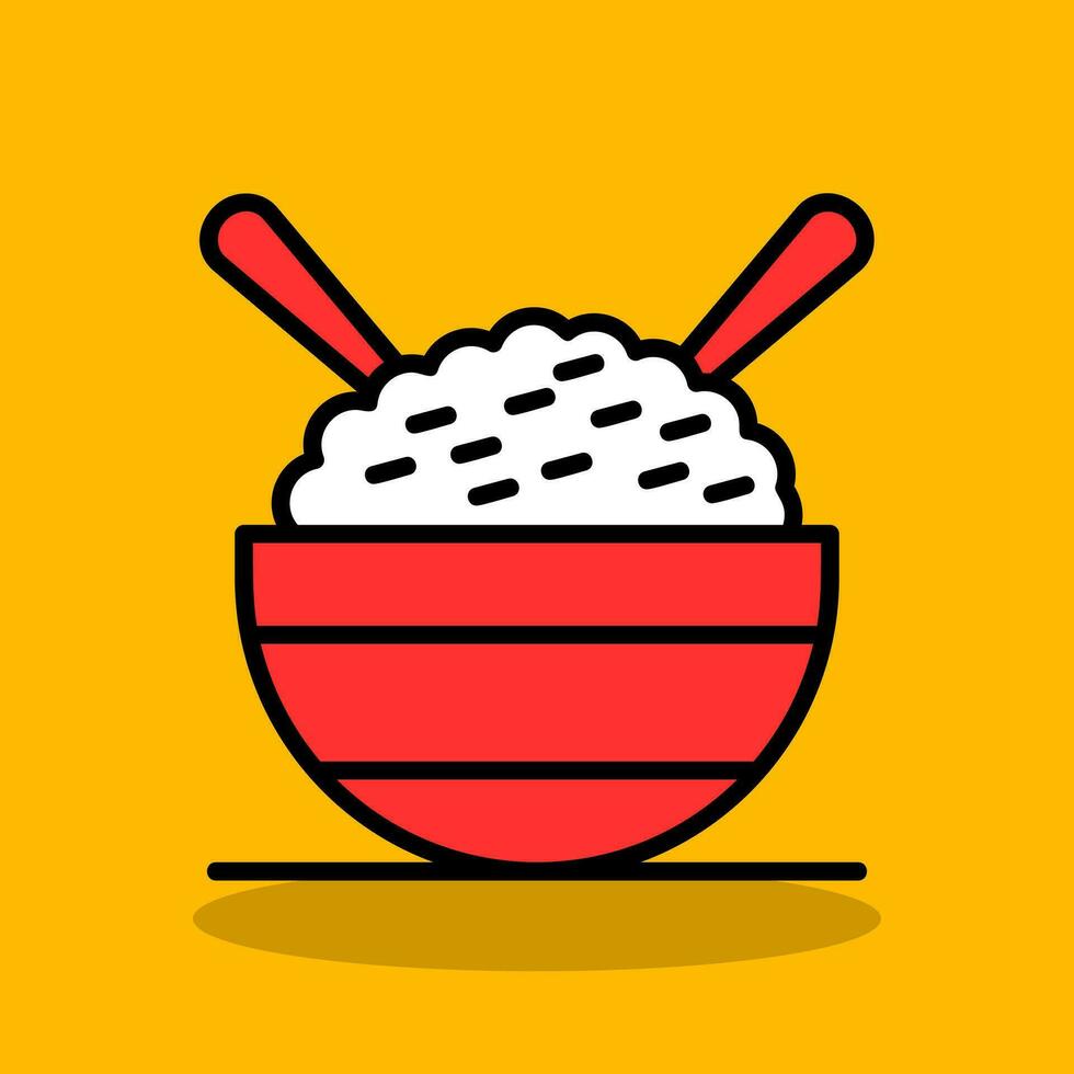 Aromatic rice Vector Icon Design