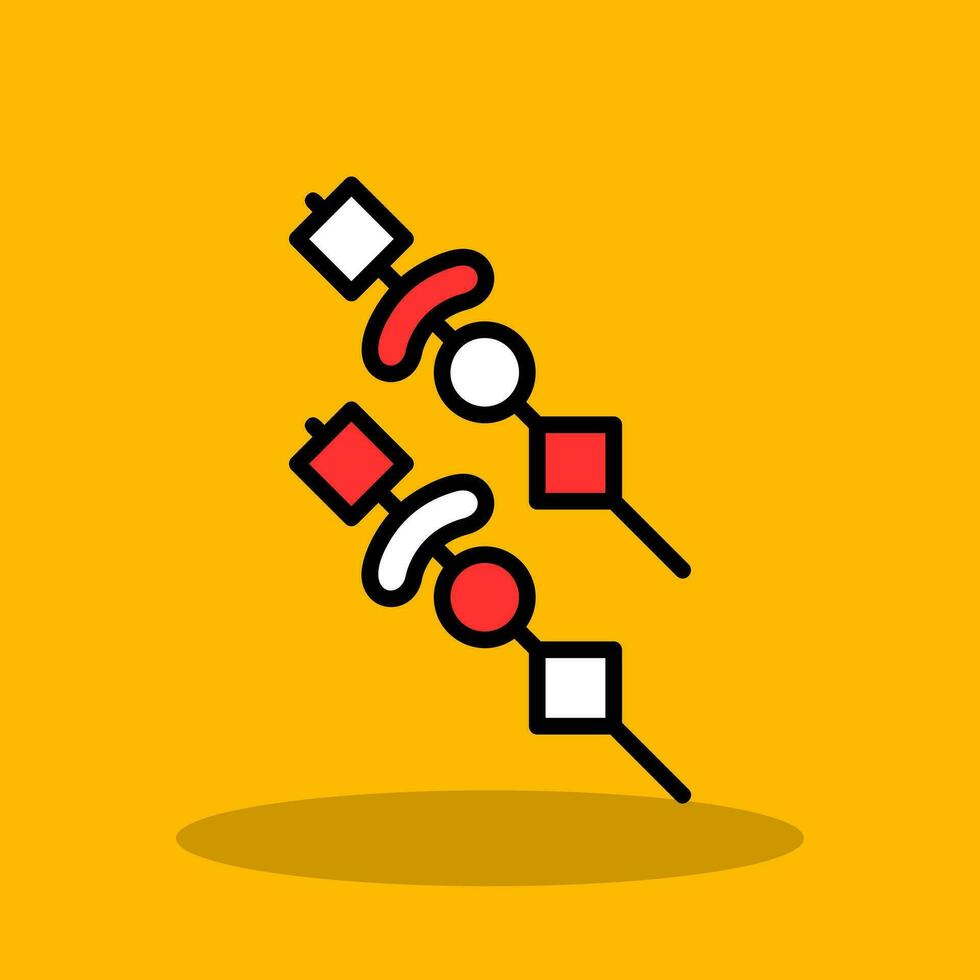 Skewer Vector Icon Design