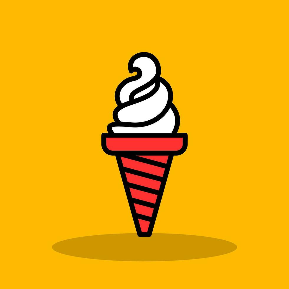 Ice cream Vector Icon Design