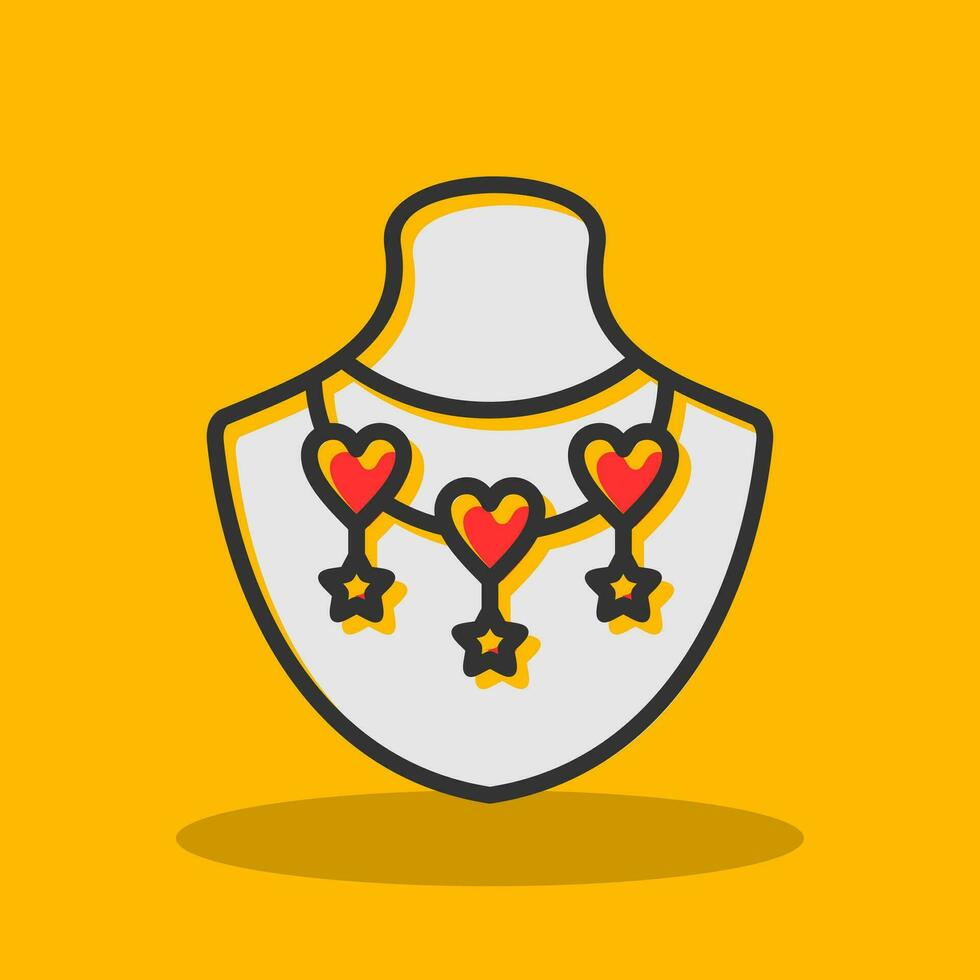 Necklace Vector Icon Design