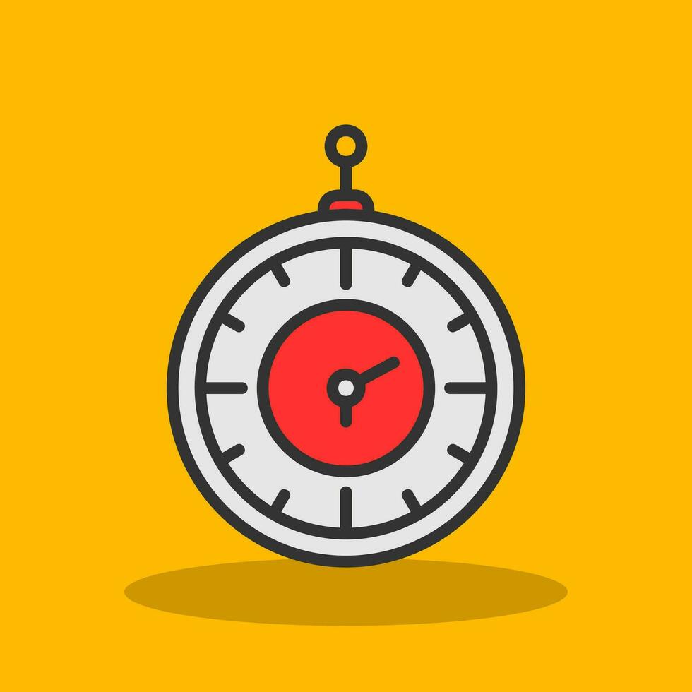 Old watch Vector Icon Design