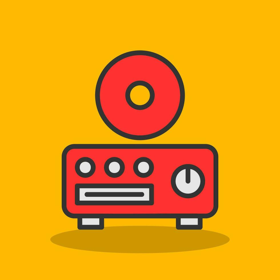 CD player Vector Icon Design