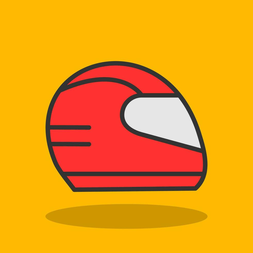 diseño de icono de vector de casco