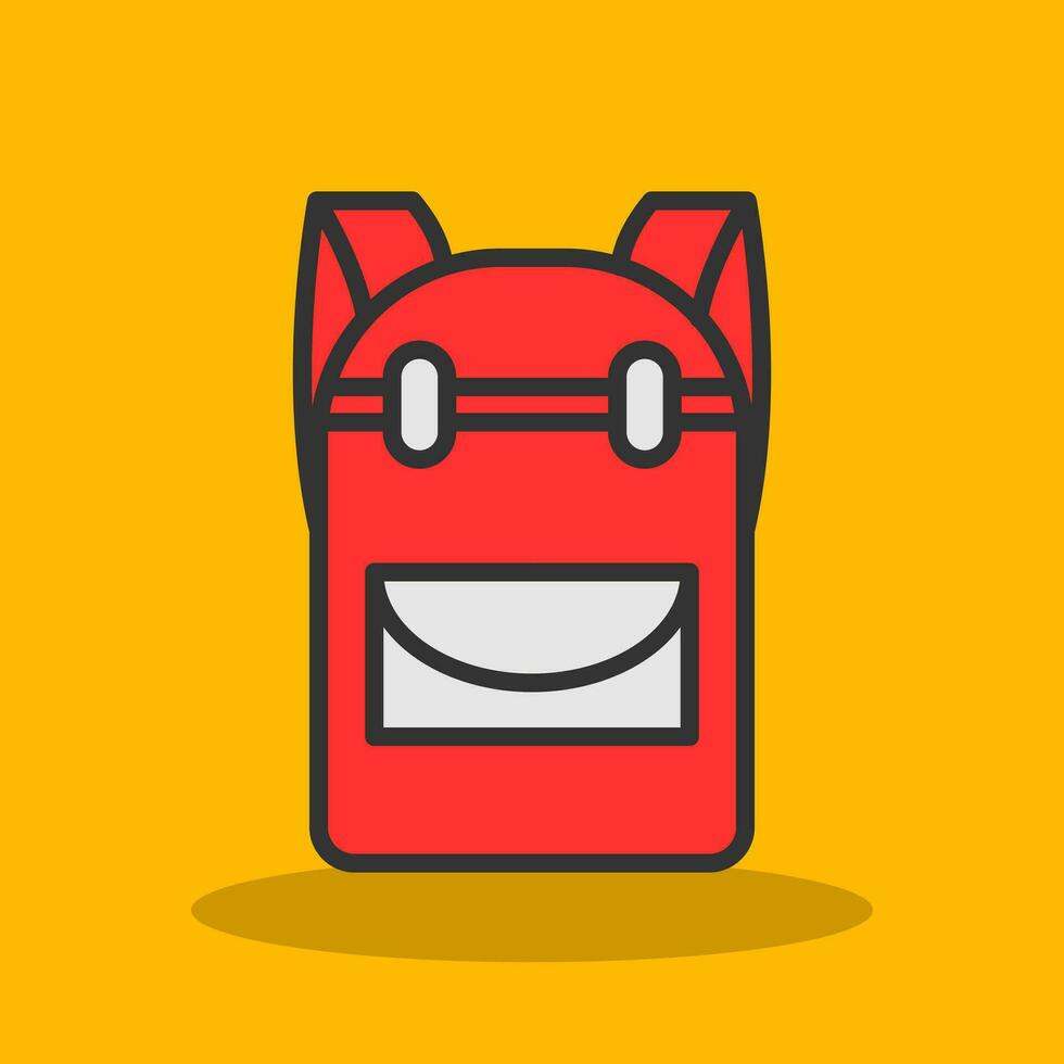 Backpack Vector Icon Design