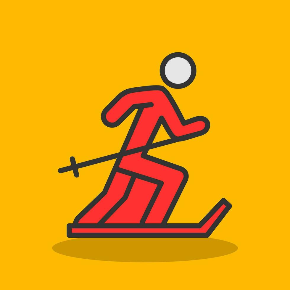 Ski Vector Icon Design