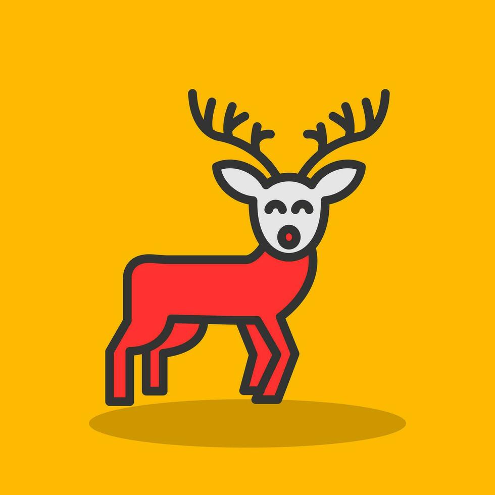 Reindeer Vector Icon Design