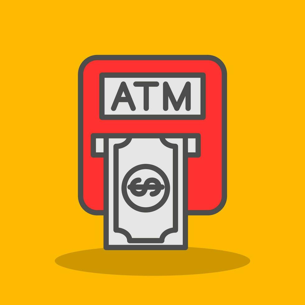 Atm machine Vector Icon Design