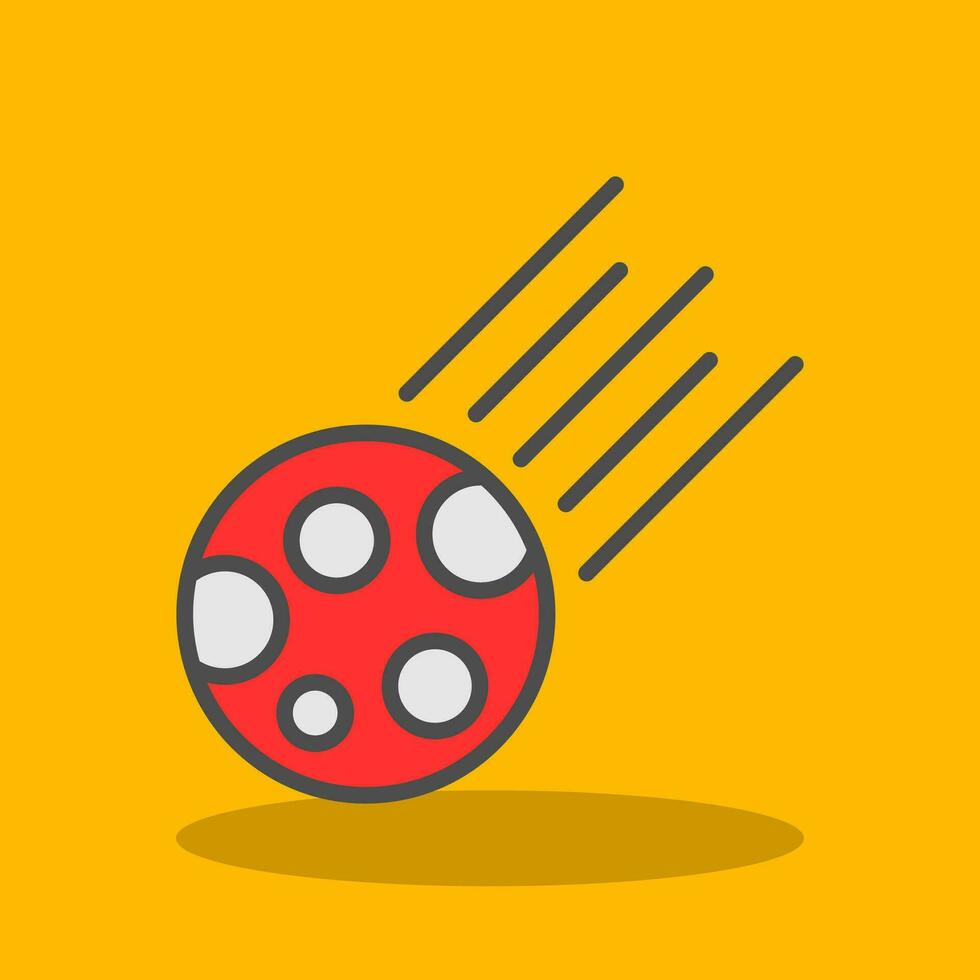 Comet Vector Icon Design