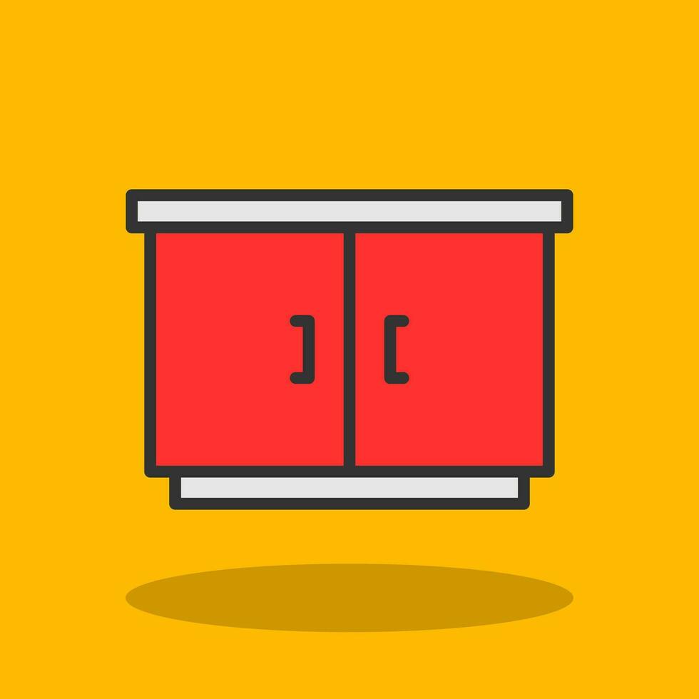 Cabinet Vector Icon Design