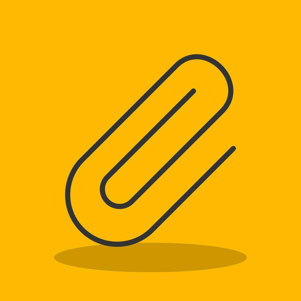 Paperclip Vector Icon Design