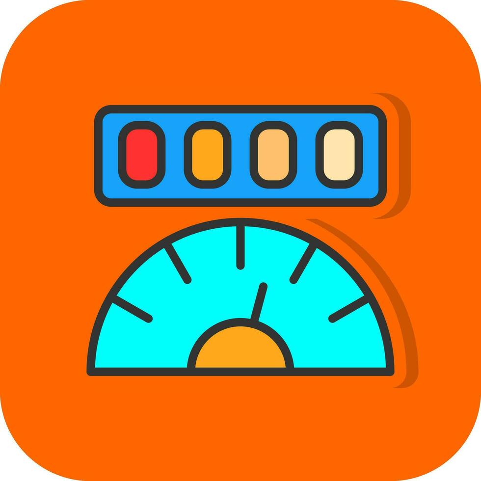 Mileage Vector Icon Design