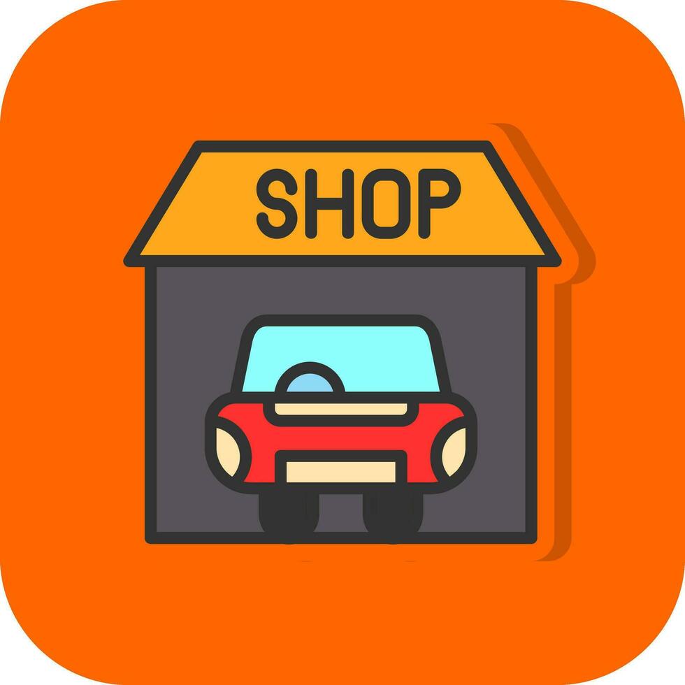 Car shop Vector Icon Design