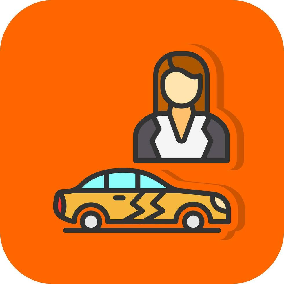 Saleswoman Vector Icon Design