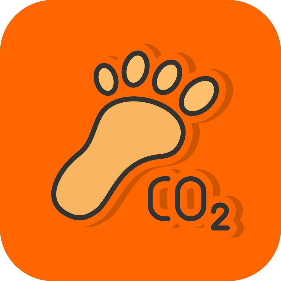 Carbon footprint Vector Icon Design