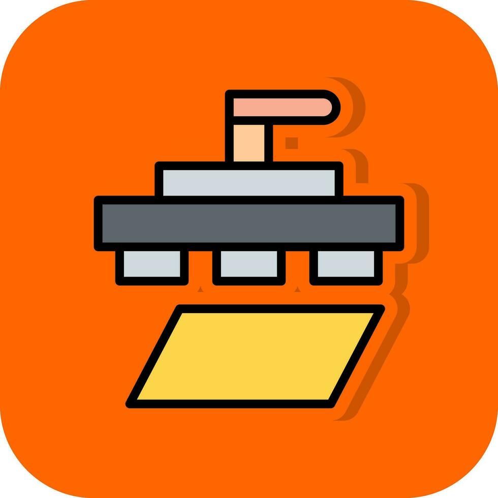 Letterpress Vector Icon Design
