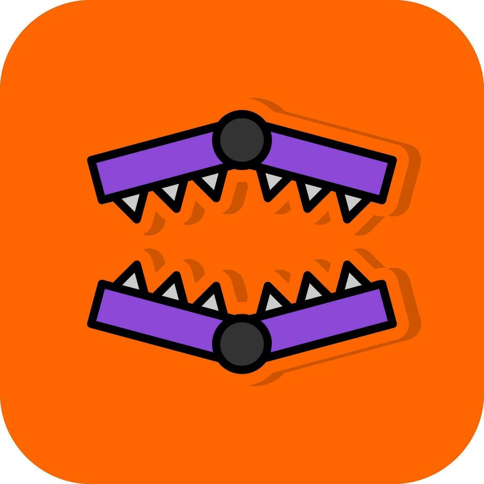 Bear trap Vector Icon Design