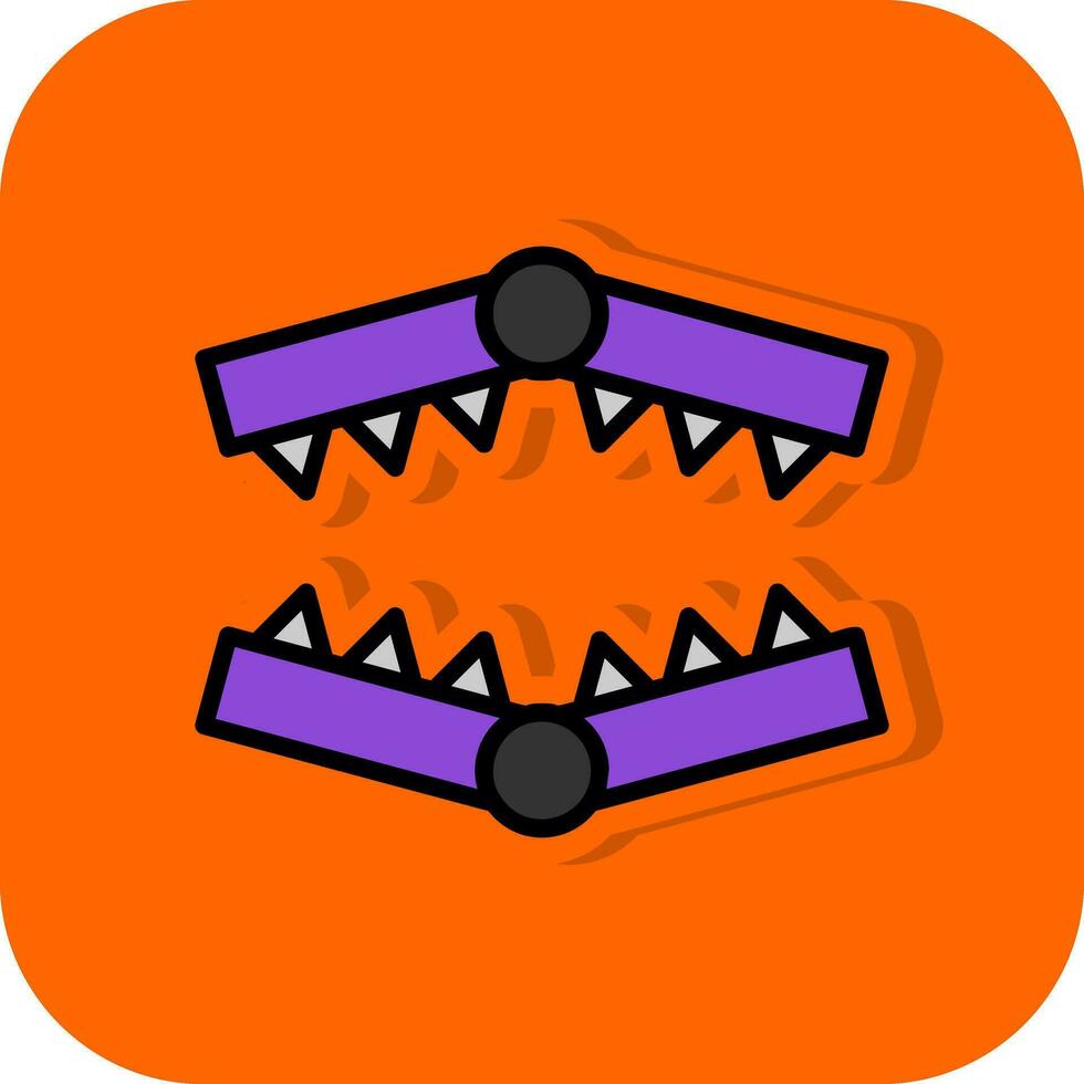 Bear trap Vector Icon Design