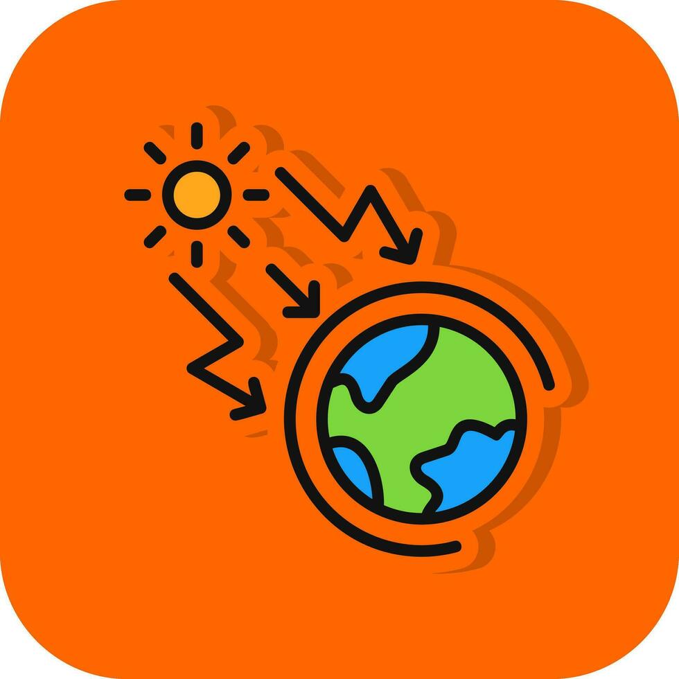 Greenhouse effect Vector Icon Design