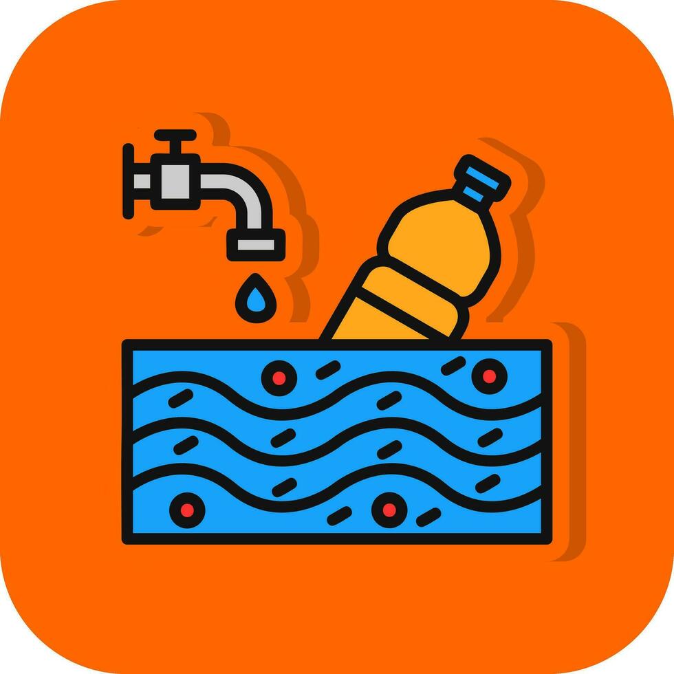 Water pollution Vector Icon Design