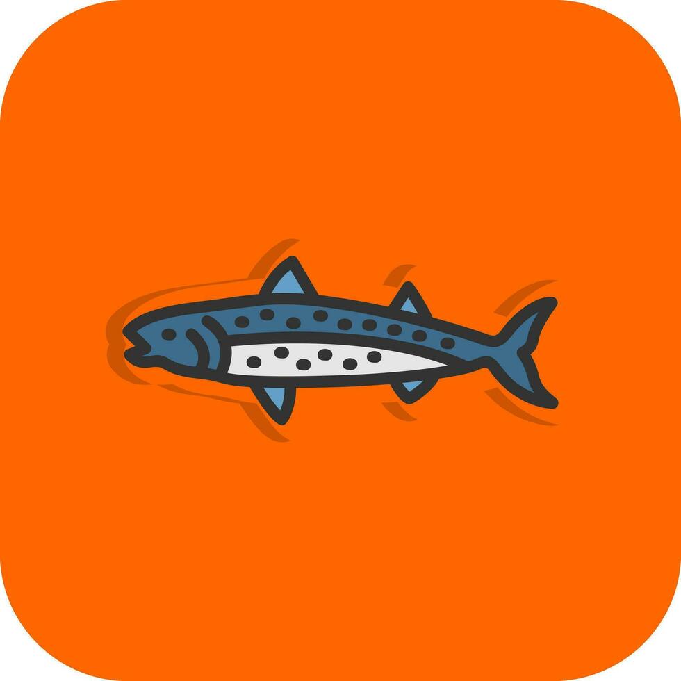 Mackerel Vector Icon Design