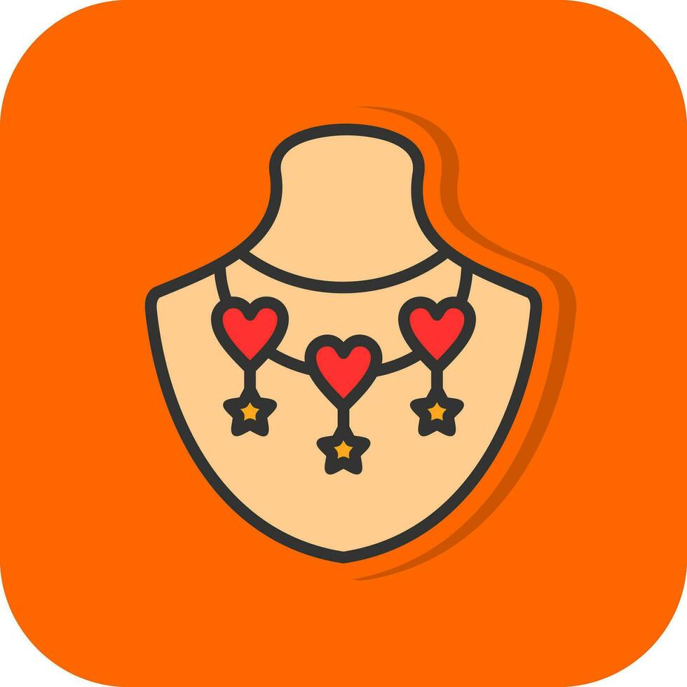 Necklace Vector Icon Design