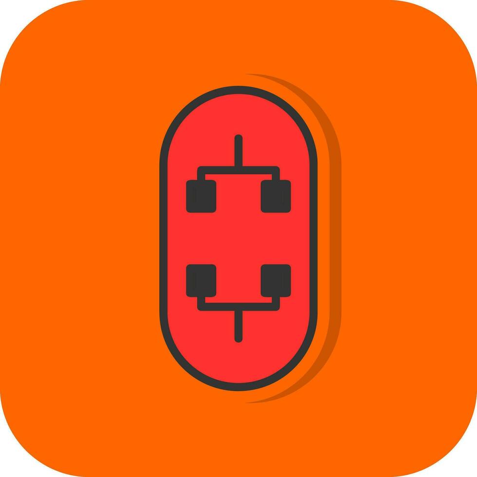 Skateboard Vector Icon Design
