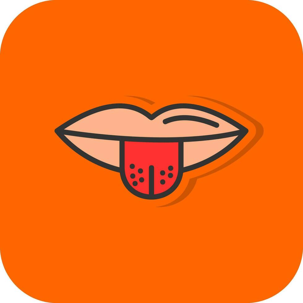 Tongue out Vector Icon Design