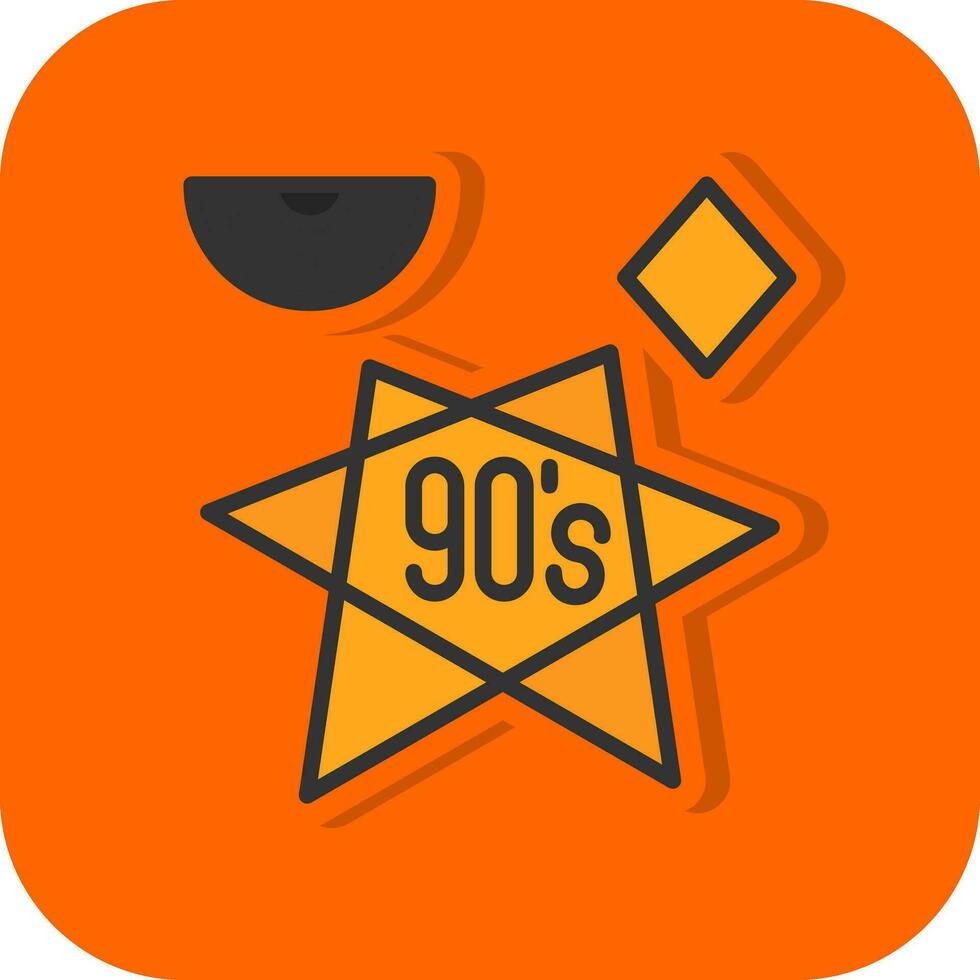 90s vector icono diseño