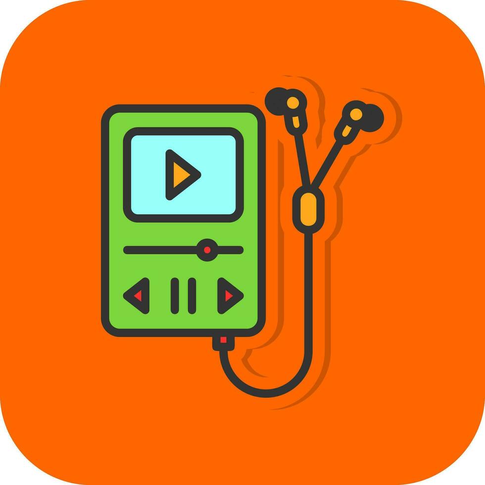 Walkman Vector Icon Design