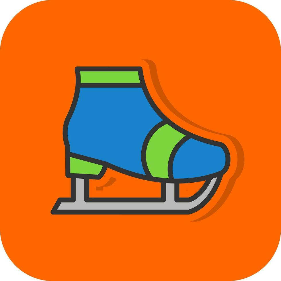 Ice skate Vector Icon Design