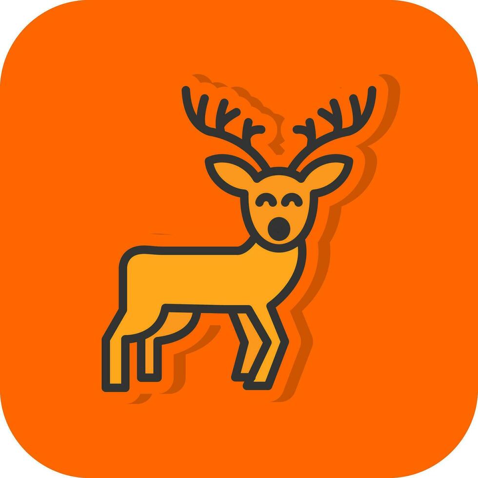 Reindeer Vector Icon Design