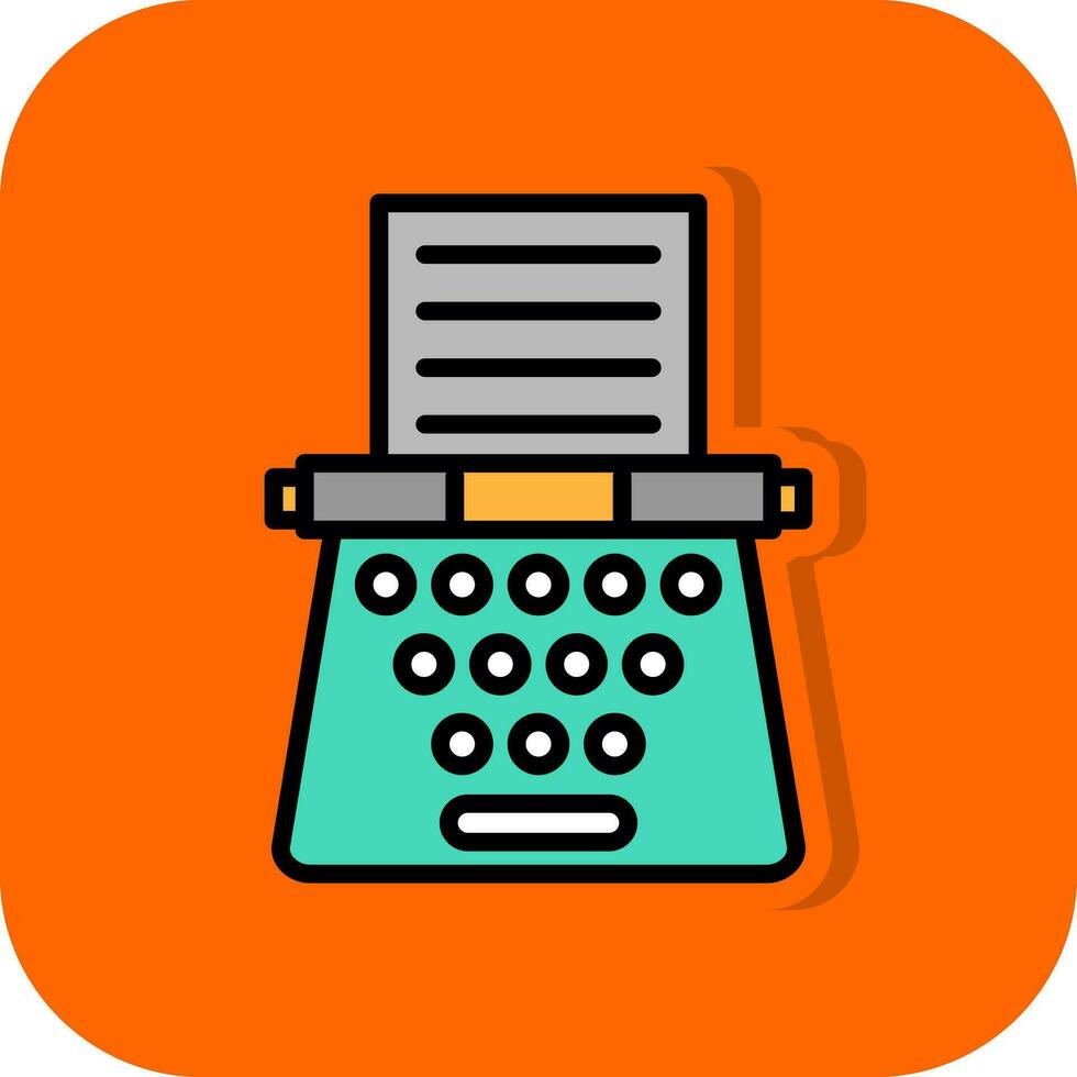 Typewriter Vector Icon Design