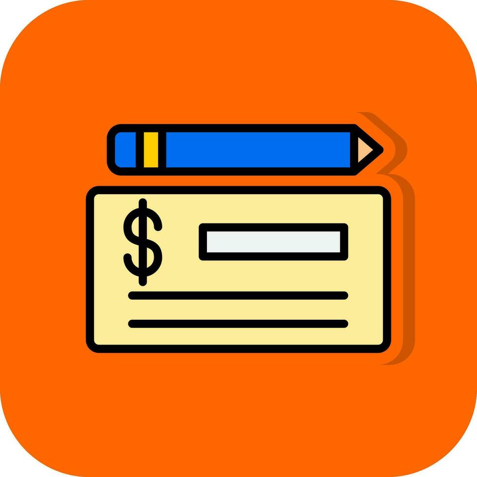 Cheque Vector Icon Design