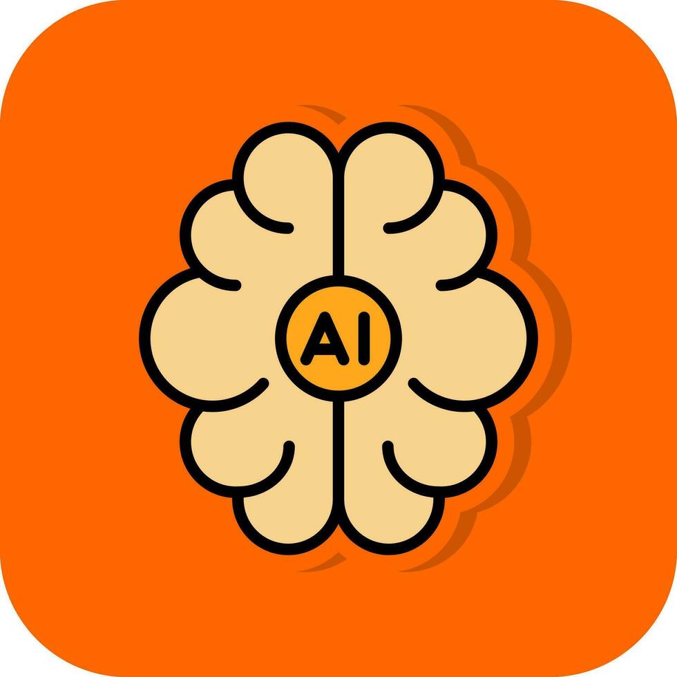 diseño de icono de vector de cerebro