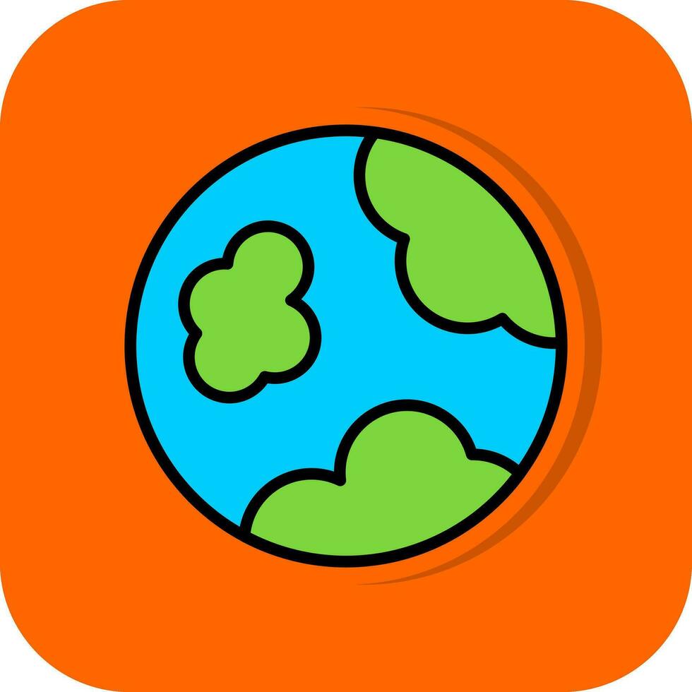 Planet earth Vector Icon Design