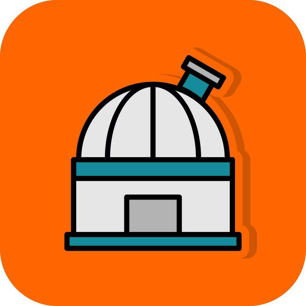 diseño de icono de vector de observatorio