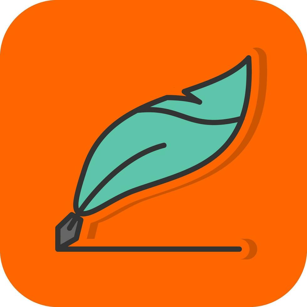 Quill pen Vector Icon Design