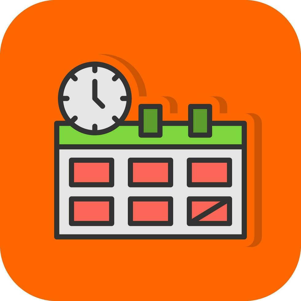 diseño de icono de vector de horario