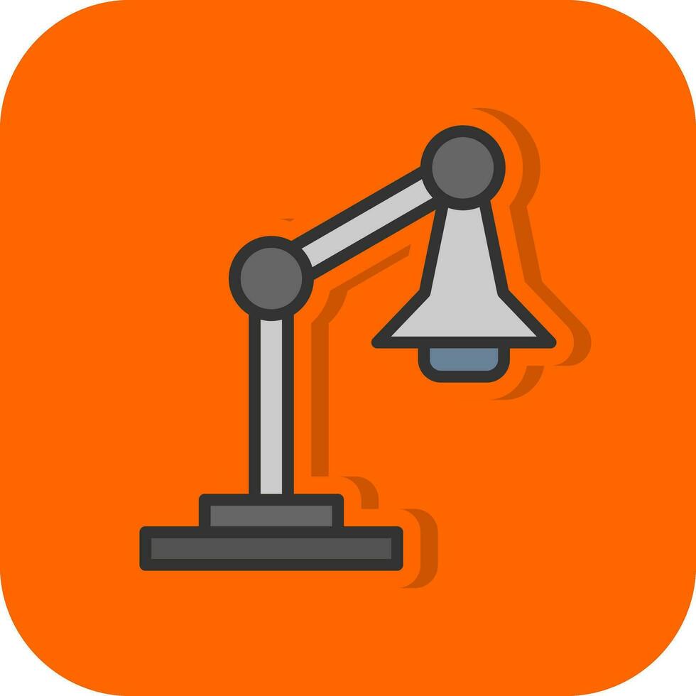 Desk lamp Vector Icon Design