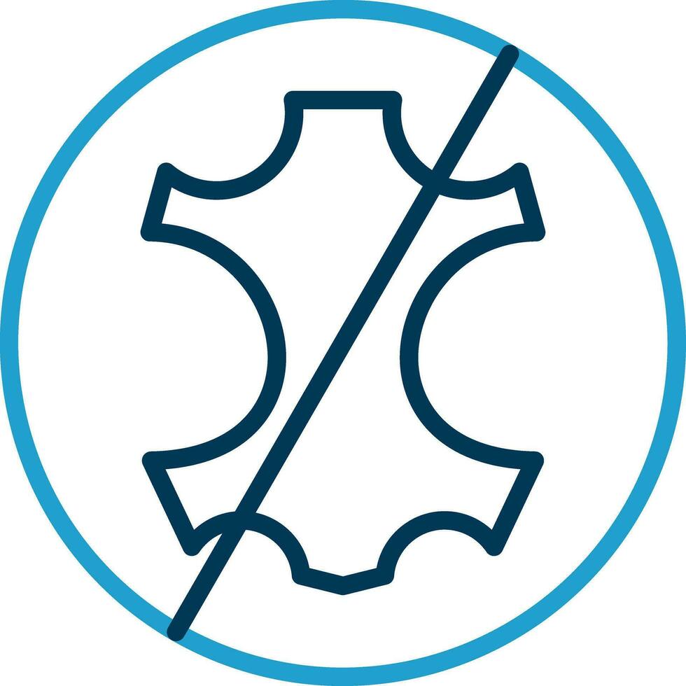 No leather Vector Icon Design