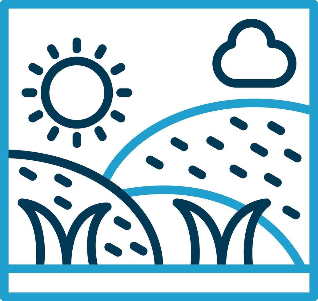 Grassland Vector Icon Design