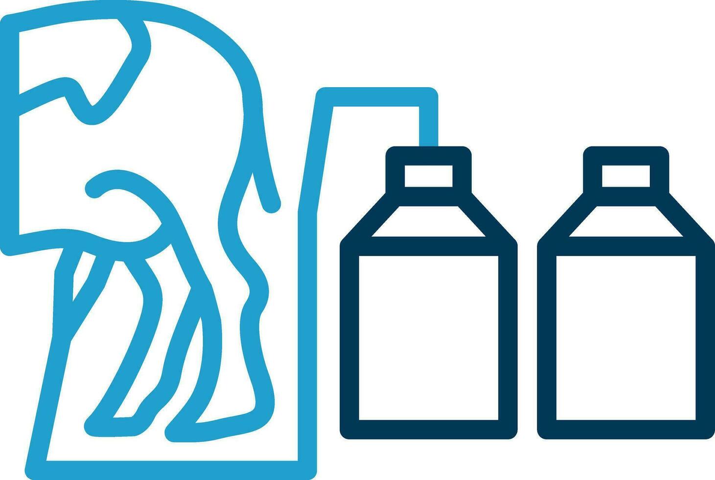 Milking Vector Icon Design