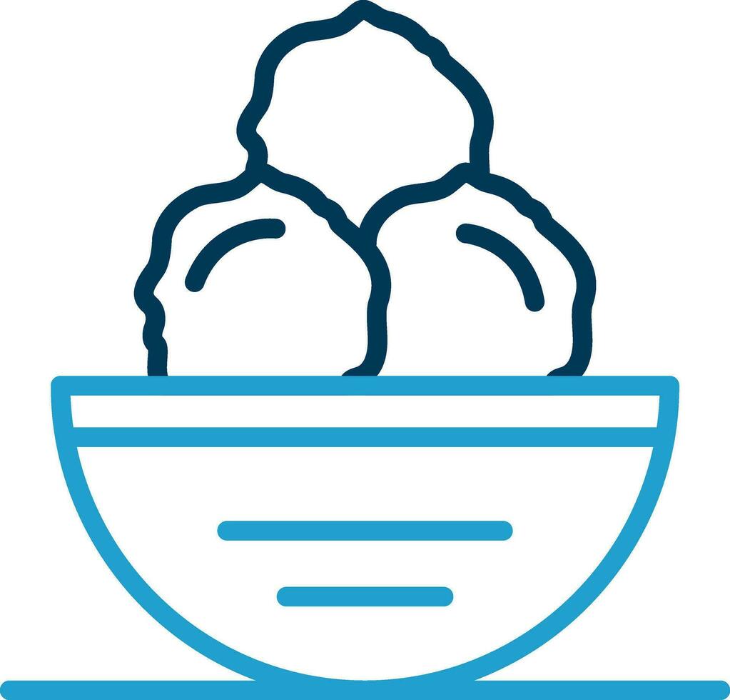 Meatball Vector Icon Design
