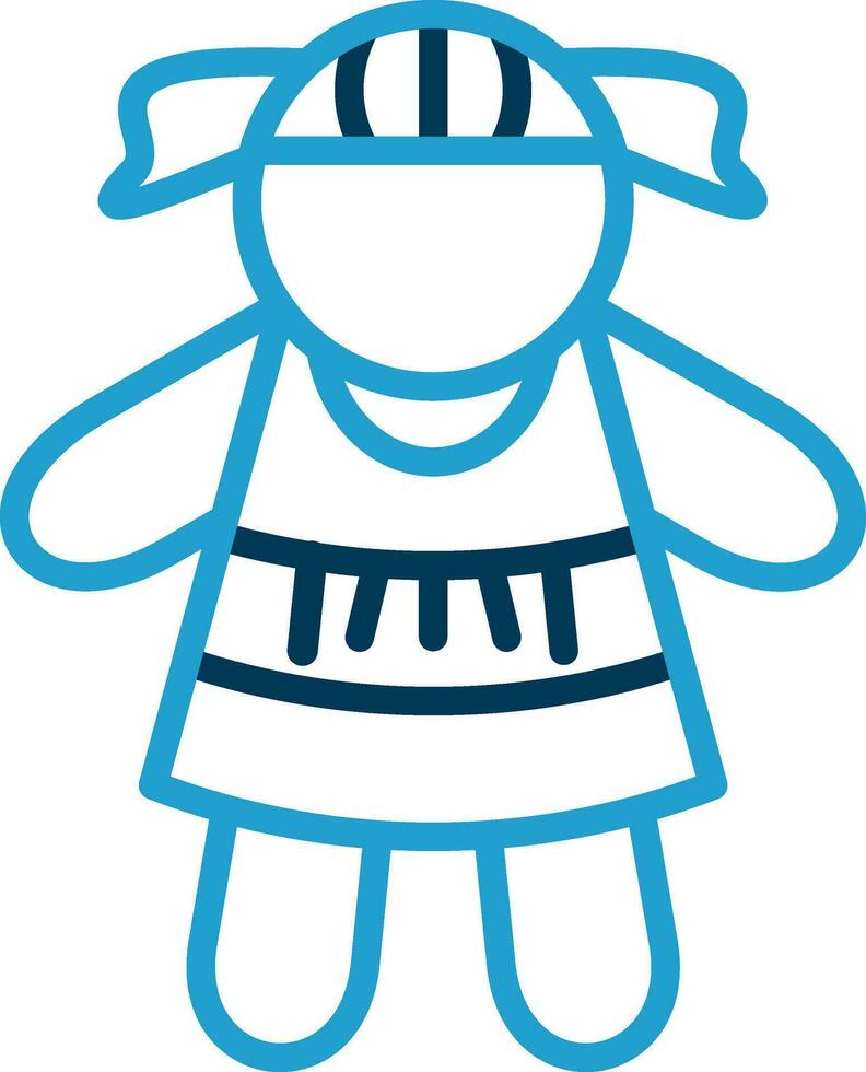 diseño de icono de vector de muñeca